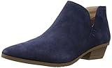 Kenneth Cole REACTION Women's Side Way Low Heel Ankle Bootie, Navy, 7.5 M US