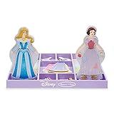 Melissa & Doug Disney Sleeping Beauty and Snow White Magnetic Dress-Up Wooden Doll Pretend Play Set (40+ pcs)