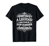 Legend Was Born In September T-shirt September Birthday Gift T-Shirt