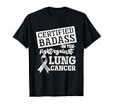 Lung Cancer Warrior Gift Funny Lung Cancer Awareness T-Shirt