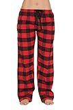 #followme Flannel Pajama Pants for Women Sleepwear PJs 45805-10195-RED-M