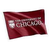 Desert Cactus The University of Chicago TUC Flag - 3 x 5 Feet Maroons Banner, Indoor/Outdoor Durable Fabric, 100% Polyester Design (Style A)