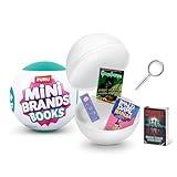 Mini Brands Books Capsule by ZURU Real Miniature Book Brands Collectible Toy, Capsules of 5 Mystery Miniature Books with Real readable Pages and Accessories for Kids, Teens, Adults (Single Capsule)