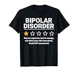 Bipolar Disorder One Star Rating Bipolar Disorder Awareness T-Shirt