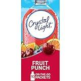 Crystal Light Fruit Punch Artificially Flavored Powdered Drink Mix, 10 ct. On-the-Go-Packets