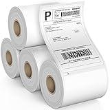 Dasher Products Thermal Shipping Labels Compatible with Dymo LabelWriter 4XL 1744907 4x6 Internet Postage Labels, Water Resistant, Strong Adhesive, Perforated, 220 per Roll, NOT for 5XL (4 Pack)