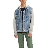 Levi's Men's Hybrid Hoodie Trucker Jacket, Candy Man, Large