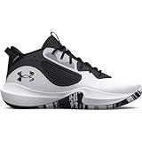 Under Armour Unisex Lockdown 6 Basketball Shoe, White, 10.5, US