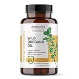 AROMAVITA Vegan Wild Oregano Oil Capsules Organic, 86-90% Carvacrol - 125mg Oil of Oregano per Softgel - Immune and Digestive Support, Natural Antioxidant, Vegan, Non GMO, 120 Capsules
