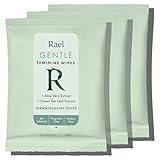 Rael Feminine Wipes, Flushable Wipes pH Balanced - Travel Size, All Skin Types, Paraben Free, Daily Use (10 Count, Pack of 3)