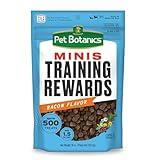 Pet Botanics 10 oz. Pouch Training Rewards Mini Soft & Chewy, Bacon Flavor, with 500 Treats Per Bag, The Choice of Top Trainers