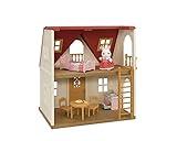 Calico Critters Red Roof Cozy Cottage Dollhouse Playset with Figure, Furniture and Accessories