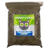 Smokey's Stash Catnip Stalkless Dried Ground Premium Bulk 12 Ounce Bag Strong Cat nip for Cats