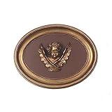 S-MANTIS Vintage Wall Sculpture, Antique Pediment, Hallway Wall Art, Hand Painted Wall Decoration With Intricate Cherub Wings Centerpiece, Gallery, Unique Gift (Antique Gold- Cherub)