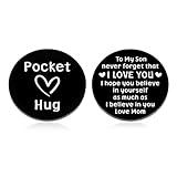 Off to College Gifts for 18 Year Old Boy Back to School Supplies College Dorm Essentials for Guys Pocket Hug Token Stress Relief Gift for Men Son Birthday Gifts from Mom Anxiety Relief Items