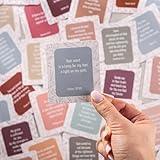 DIVERSEBEE Bible Verse Cards, 60 Unique, Assorted Mini Scripture Encouragement Motivational Inspirational Prayer Cards, Christian Bible Gifts (Delicate)