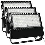 ILLSTAR 300W LED Stadium Lights,LED Flood Light Outdoor for Arena,Stadium,Backyard, Parking lot,Warehouse etc,45000lm 100-277V Input,ETL Certification IP66 Waterproof (3-Pack)