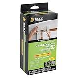 Duck MAX Strength Window Insulation Kit, Winter Window Seal Kit Fits Patio Doors & Large Windows, Heavy Duty Shrink Film Insulator, Indoor Installation, Window Tape Included, 84" x 120", Clear, 2 Pack