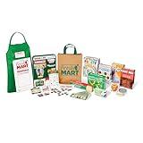 Melissa & Doug Fresh Mart Grocery Store Play Food and Role Play Companion Set - Kids Pretend Grocery Shopping For Kids Ages 3+