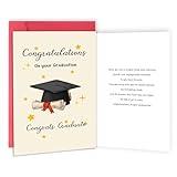 IDU 2025 Graduation Gifts Cards for Him Her，High School & College Graduation Gifts Card for Son Daughter，Congratulations Graduate Card for Boys Girls Family Friends