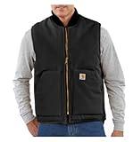 Carhartt Men's Arctic-Quilt Lined Duck Vest (Regular and Big & Tall Sizes), Black, X-Large