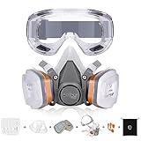 AirGearPro G-500 Reusable Respirator Mask with A1P2 Filters | Anti-Gas, Anti-Dust | Gas Mask Ideal for Painting, Woodworking, Construction, Sanding, Spraying, Chemicals, DIY etc