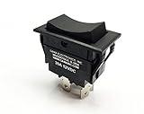 GAMA Electronics 30 Amp Rocker Switch Polarity Reverse DC Motor Control Momentary On - Off - Momentary On