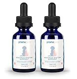 PranaPets Nervous System Support for Dogs and Cats | Herbal Formula Safely Aids in Reducing Nervousness, Involuntary Muscle Movements | Helps Support Brain & Nervous System - 2 Pack
