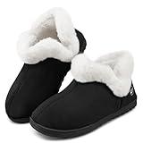 Ecetana Womens Slippers House Shoes: Memory Foam Comfy Closed Back Fuzzy Slippers Indoor and Outdoor Cozy Slip On Soft Bedroom Shoes