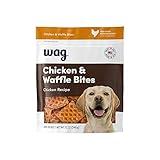 Amazon Brand - Wag Dog Treats, Chicken and Waffle Bites, 12 oz Resealable Pack of 1