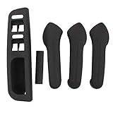 NewYall Black Interior Inside Door Grab Handle Covers & Window Switch Bezel Kit for VW Jetta Golf Bora Mk4 1999-2004