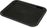 Carlisle FoodService Products CT101403 Cafe Standard Plastic Cafeteria/Fast Food Tray, NSF Certified, BPA Free, 14" Length x 10" Width, Black