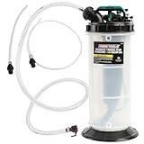 OEMTOOLS 24937 6-Liter Pneumatic/ Manual Fluid Pump Extractor, 5ft Main Suction Hose, Oversized Pumping Handle, Leak Proof, For Automotive Oil Change