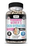 Kaya Naturals Skin Hydration Vitamins - Female Pills - Skin Enhancer Capsules - Skin Hydration Booster for Women - Promotes Increased Energy, Mood & Stamina - Reduction in Dryness - 30 Veggie Capsules