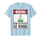 Funny Mad Scientist Costume Science Chemistry Kids Boy Adult T-Shirt