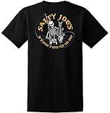 JOES SURF SHOP Salty Joe's Fishin' Bones Heavyweight Cotton Tee-2XL-Black