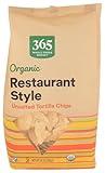 365 by Whole Foods Market, Organic Restaurant Style White Corn Tortilla Chips Unsalted, 14 Ounce