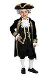 Dress Up America Kids Historical Costume Alexander Hamilton, Multicolored, L 12-14 (36 waist, 53 Height)