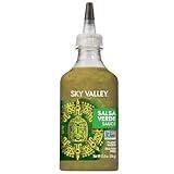 Sky Valley Salsa Verde Sauce - Green Salsa Verde, Medium Heat, Keto Salsa, Gluten Free, Vegan, Non-GMO, Salsa Verde Hot Sauce, Green Hot Sauce - 12.5 Oz