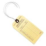 Monthly Safety Inspection Tags - 4 3/4" x 2 3/8" - Box of 50 Fire Extinguisher Service Tags with Wire Ties Attached, Record Tags