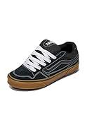 Vans Men's Caldrone Shoe | Chunky Low-Top Fashion Sneakers with Retro-Inspired Style, Black Gum, 10