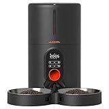 WOPET Automatic Cat Feeders 2 Cats-Timed Cat Feeder with Stainless Steel Bowl, Programmable 1-6 Meals Control, Dual Power Supply Auto Pet Feeder for Cats and Dogs