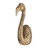 Creative Co-Op Decorative Resin Bird Head Wall Decor, Gold