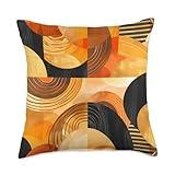 Golden Hour Modern Pattern Home Decor Collection Throw Pillow