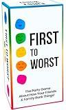 FIRST TO WORST Party Game - The Card Game About How Your Friends and Family Rank Things - for Kids, Tweens, Teens, College Students, Adults, Families, Groups and Fun Parties with Polarizing Priorities