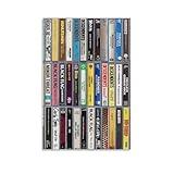 ZLEIZ 70’s & 80’s Punk Rock Hardcore Rock & Roll Cassettes Canvas Posters Wall Art Bedroom Office Room Decor Gift Unframe-style12x18inch(30x45cm)