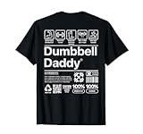 Dumbbell Daddy And Dad Gym Workout Father Funny T-Shirt