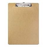 BAZIC Standard Size Hardboard Clipboard w/ Low Profile Clip for School, Office, or Classroom Supplies (Case of 24) (1805-24)