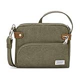 Travelon Anti-Theft Heritage Small Crossbody Bag, Sage 9.75 x 7.75 x 2.5