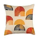 Golden Hour Minimalist Pattern Design Throw Pillow